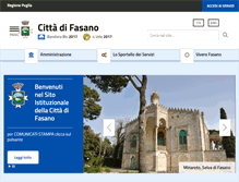 Tablet Screenshot of comune.fasano.br.it